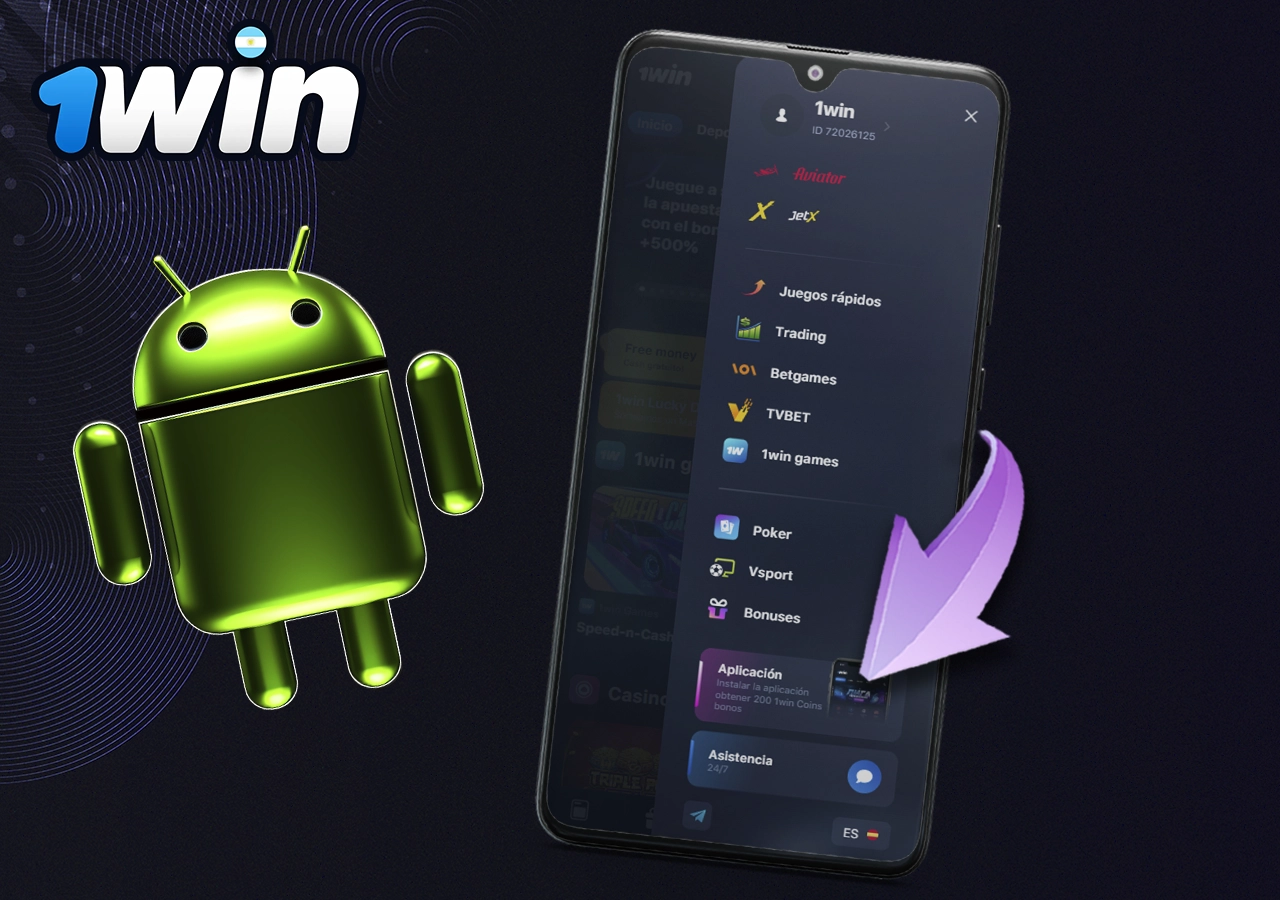 Cómo descargar la aplicación 1Win en Android