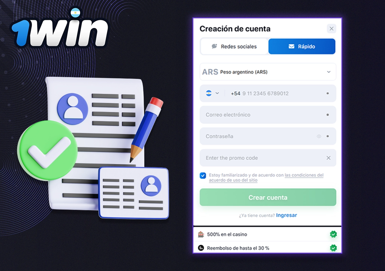 Registro en 1Win