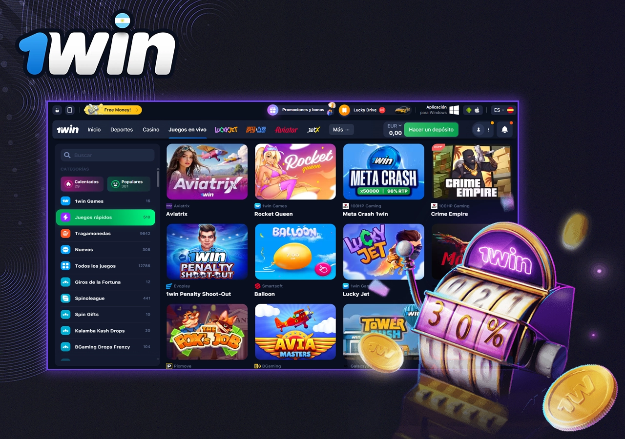 Información sobre Juegos rápidos 1win Argentina