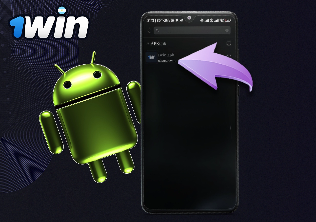Cómo descargar la aplicación 1win en Android paso 4