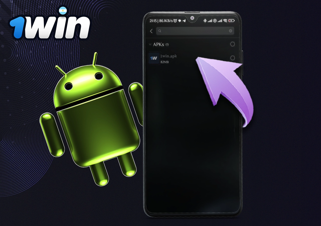 Cómo descargar la aplicación 1win en Android paso 5