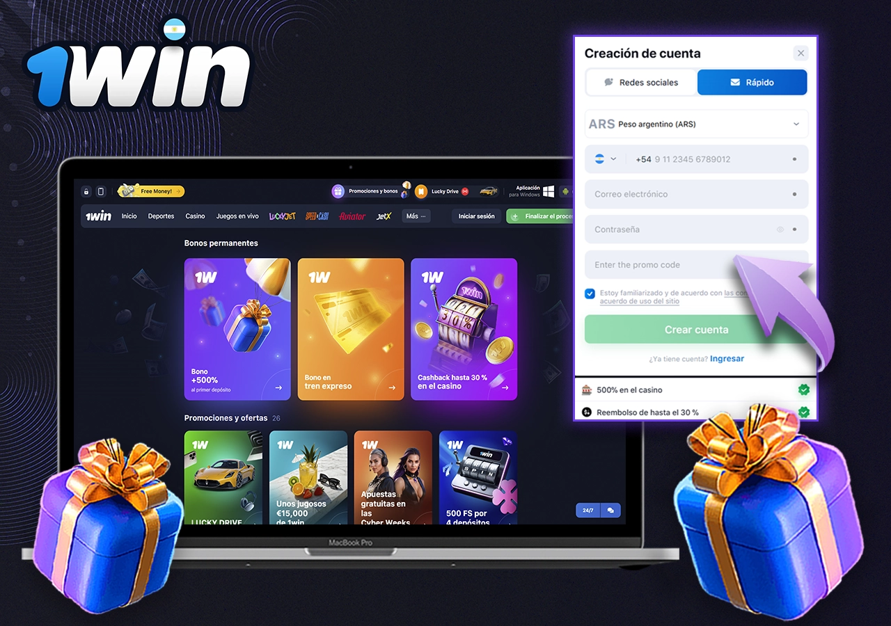 Información sobre promociones y bonificaciones de 1win
