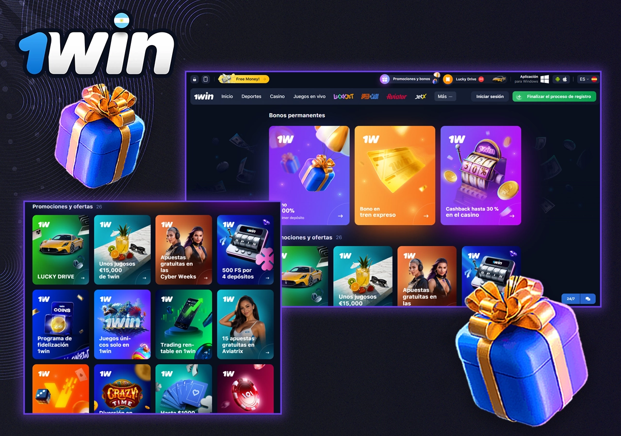 Información sobre bonificaciones y promociones en 1Win